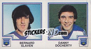 Figurina Bernard Slaven / Danny Docherty - UK Football 1982-1983 - Panini
