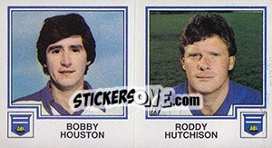 Cromo Bobby Houston / Roddy Hutchinson - UK Football 1982-1983 - Panini