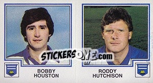 Sticker Bobby Houston / Roddy Hutchinson - UK Football 1982-1983 n. 451 - Panini