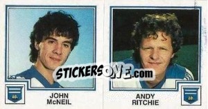 Cromo John McNeil / Andy Ritchie - UK Football 1982-1983 - Panini