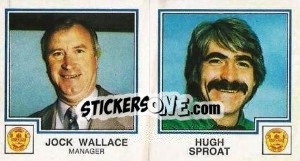 Sticker Jock Wallace / Hugh Sproat - UK Football 1982-1983 n. 455 - Panini
