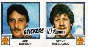 Sticker Joe Carson / steve Mclelland - UK Football 1982-1983 - Panini