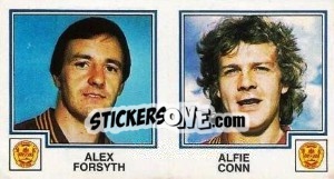 Cromo Alex Forsyth / Alfie Conn - UK Football 1982-1983 - Panini