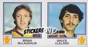 Cromo Brian McLaughlin / Bruce Cleland - UK Football 1982-1983 - Panini