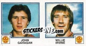 Sticker John Gahagan / Wayne Irvine - UK Football 1982-1983 - Panini