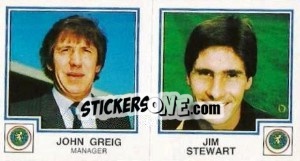 Sticker John Greig / Jim Stewart - UK Football 1982-1983 - Panini