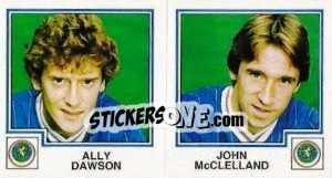 Sticker Ally Dawson / john Mcclelland - UK Football 1982-1983 - Panini