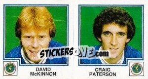 Sticker David McKinnon / Craig Paterson - UK Football 1982-1983 - Panini