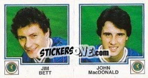 Figurina Jim Bett / john Macdonald - UK Football 1982-1983 - Panini