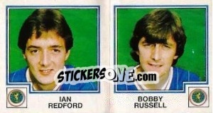 Cromo Ian Redford / Bobby Russell - UK Football 1982-1983 - Panini