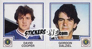 Figurina David Cooper / Gordon Dalziel - UK Football 1982-1983 - Panini
