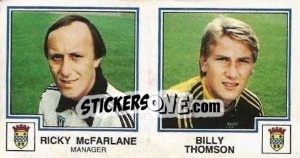 Cromo Ricky Mcfarlane / billy Thompson - UK Football 1982-1983 - Panini