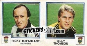 Sticker Ricky Mcfarlane / billy Thompson - UK Football 1982-1983 n. 473 - Panini
