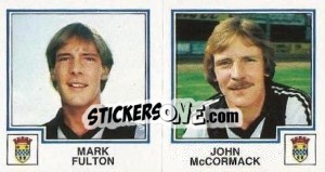 Sticker Mark Fulton / John McCormack - UK Football 1982-1983 - Panini