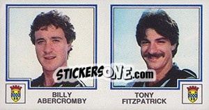 Cromo Billy Abercromby / Tony Fitzpatrick - UK Football 1982-1983 - Panini