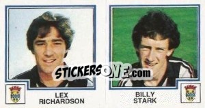 Sticker Lex Richardson / Billy Stark - UK Football 1982-1983 n. 477 - Panini