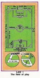 Sticker The Field of Play - UK Football 1982-1983 - Panini