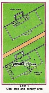 Figurina Goal Area and penalty area - UK Football 1982-1983 - Panini