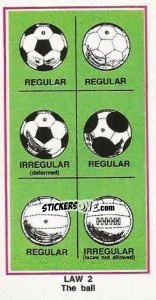 Sticker The Ball - UK Football 1982-1983 - Panini