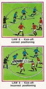 Figurina Invalid & Valid kick-off - UK Football 1982-1983 - Panini