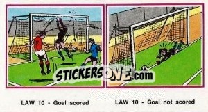 Sticker Goals scored & not scored - UK Football 1982-1983 - Panini