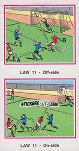 Sticker On-side - UK Football 1982-1983 n. 498 - Panini