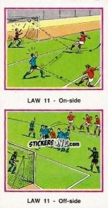 Sticker On-side & off-side - UK Football 1982-1983 - Panini