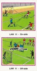 Sticker On-side & off-side - UK Football 1982-1983 n. 500 - Panini