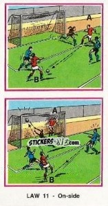 Sticker On-side - UK Football 1982-1983 n. 501 - Panini