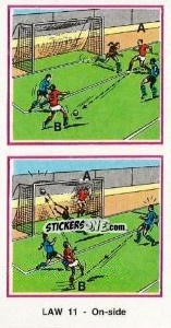 Figurina On-side - UK Football 1982-1983 - Panini