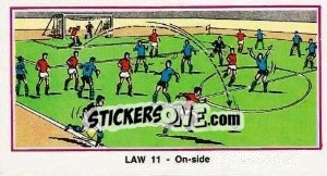 Sticker On-side - UK Football 1982-1983 - Panini