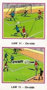 Figurina On-side - UK Football 1982-1983 - Panini