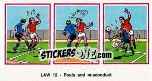 Figurina Fouls & Misconduct - UK Football 1982-1983 - Panini