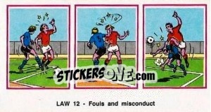 Sticker Fouls & Misconduct - UK Football 1982-1983 n. 507 - Panini