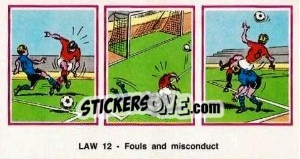 Figurina Fouls & Misconduct - UK Football 1982-1983 - Panini