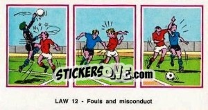 Sticker Fouls & Misconduct - UK Football 1982-1983 n. 510 - Panini