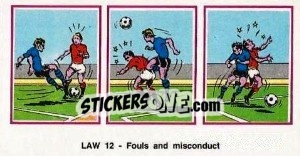 Sticker Fouls & Misconduct - UK Football 1982-1983 n. 511 - Panini