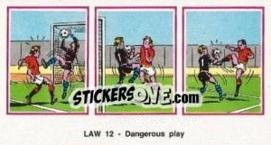 Sticker Dangerous Play - UK Football 1982-1983 - Panini