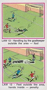 Sticker Foul & Penalty - UK Football 1982-1983 - Panini