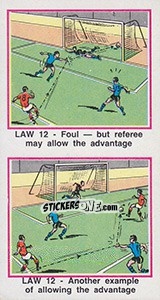 Sticker Allowing Advantage - UK Football 1982-1983 - Panini