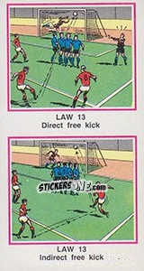 Figurina Direct & indirect free-Kick - UK Football 1982-1983 - Panini