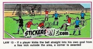 Sticker Free-Kicks - UK Football 1982-1983 - Panini