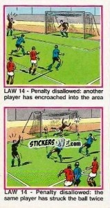Sticker Penalty disallowed - UK Football 1982-1983 - Panini