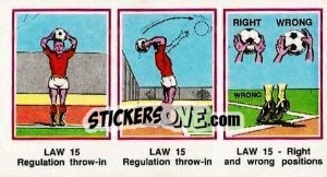 Sticker Right / wrong positions - UK Football 1982-1983 - Panini