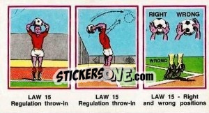 Sticker Right / Wrong Positions - UK Football 1982-1983 n. 522 - Panini