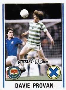 Sticker Davie Provan - UK Football 1980-1981 - Panini