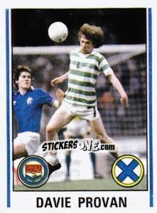 Cromo Davie Provan - UK Football 1980-1981 - Panini