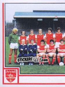 Sticker Team Photo (puzzle 1) - UK Football 1980-1981 - Panini