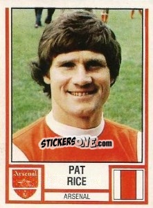 Figurina Pat Rice - UK Football 1980-1981 - Panini