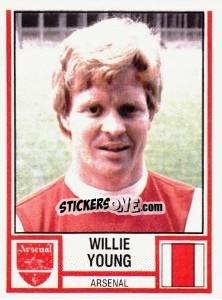Sticker Willie Young - UK Football 1980-1981 - Panini